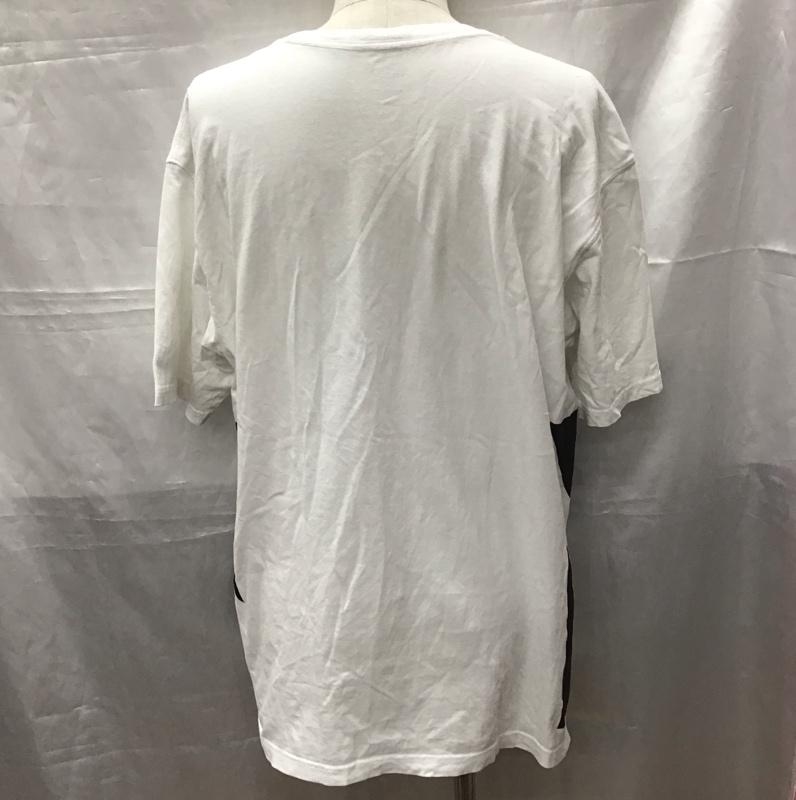 ニューエラ NEW ERA Tシャツ 半袖 半袖カットソー プリントTシャツ クルーネックカットソー XL ロゴ、文字 白 / ホワイト / X 黒 / ブラック /  メンズ USED 古着 中古 10111800