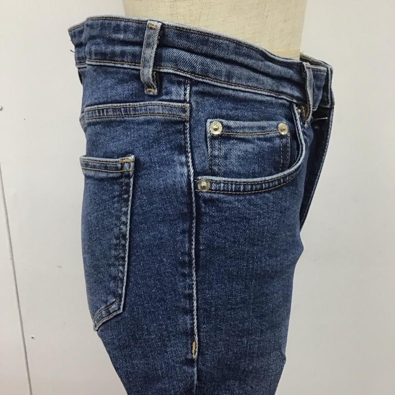 ザラ ZARA パンツ デニム、ジーンズ ストレッチ 無地 青 / ブルー /  レディース USED 古着 中古 10108077