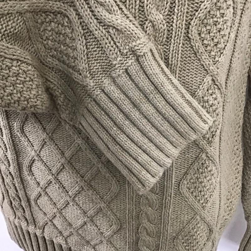エルエルビーン L.L.Bean ニット、セーター 長袖 長袖ニットカットソー ニット セーター クルーネックニット M  ベージュ / ベージュ /  メンズ USED 古着 中古 10113613
