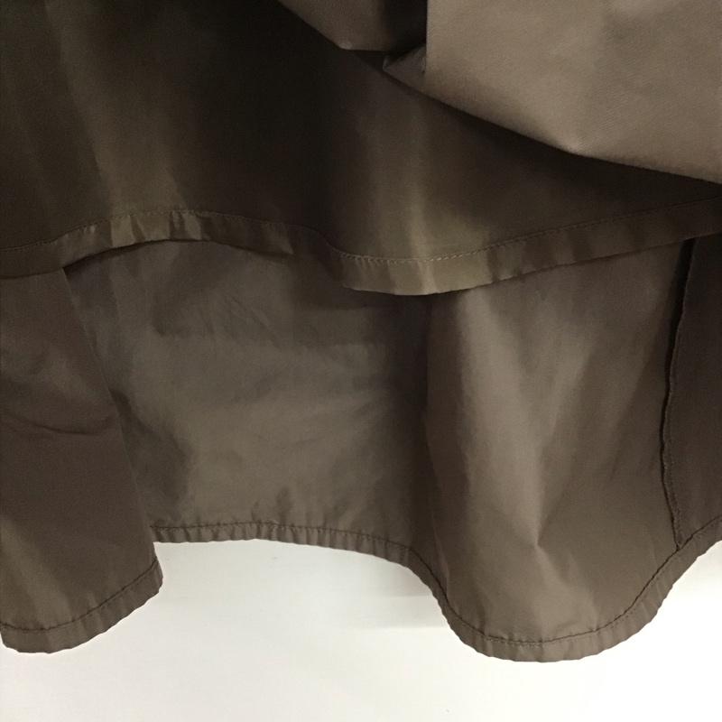 グリーンレーベルリラクシング green label relaxing スカート ひざ丈スカート ロングスカート フレアスカート カジュアルスカート 36インチ 無地 茶 / ブラウン /  レディース USED 古着 中古 10142669