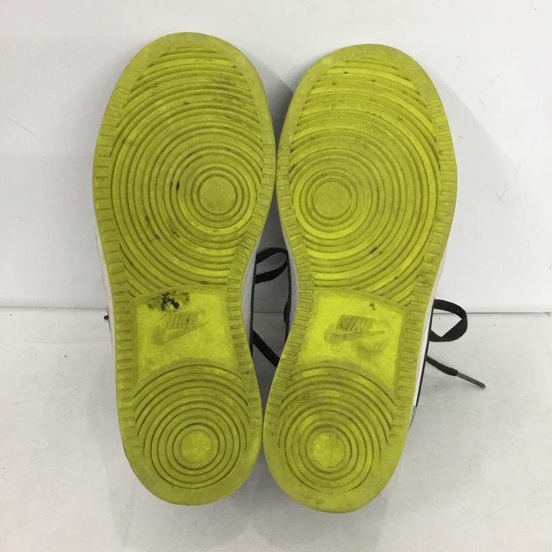 ナイキ NIKE スニーカー スニーカー 839985-104 Court Borough Low 23.5cm 23.5cm ロゴ、文字 白 / ホワイト / X 灰 / グレー / X 黒 / ブラック /  レディース USED 古着 中古 10150219