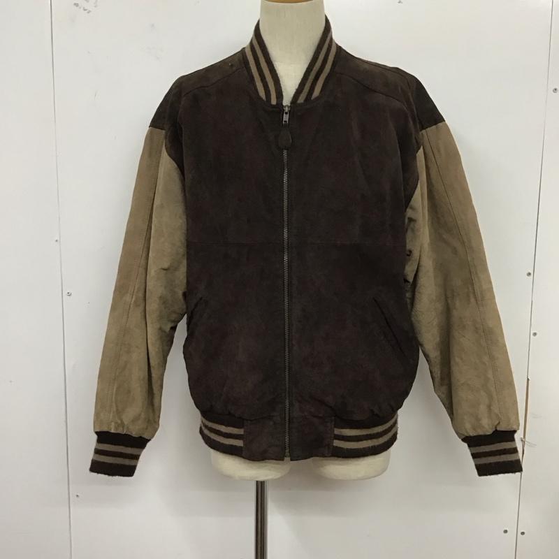 古着 USED ジャケット、上着 ジャケット、ブレザー ジップアップジャケット アウター 古着 M 無地 茶 / ブラウン /  メンズ USED 古着 中古 10124940