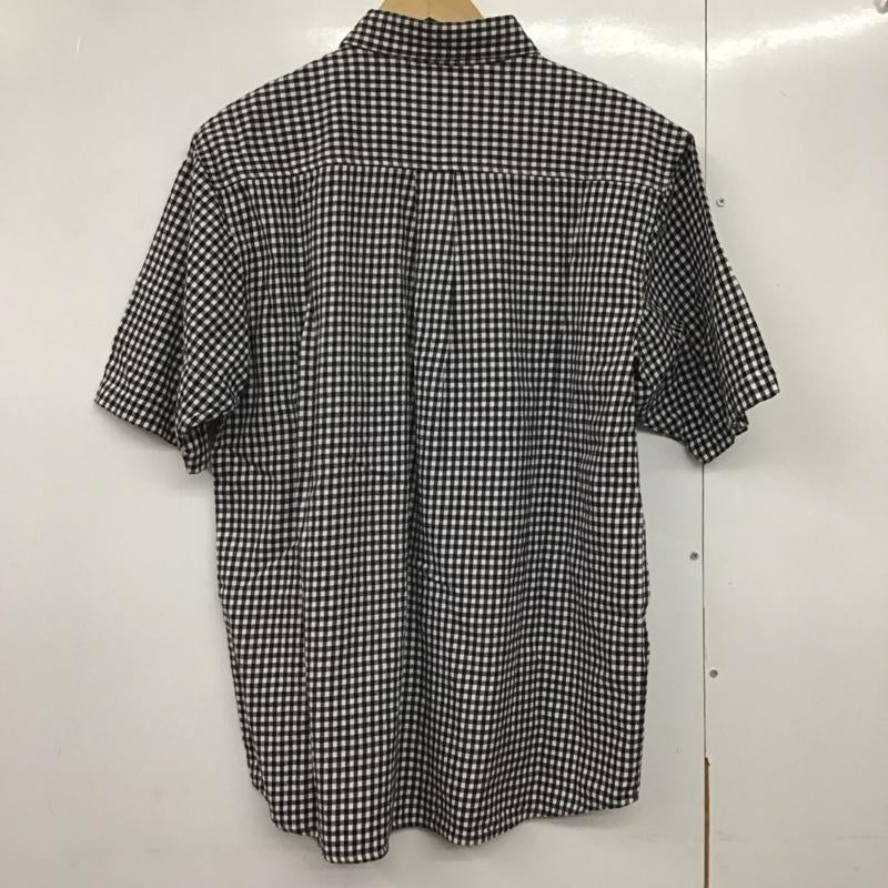ステューシー STUSSY シャツ、ブラウス 半袖 半袖シャツ チェックシャツ カラーシャツ L チェック 白 / ホワイト / X 黒 / ブラック /  メンズ USED 古着 中古 10141682
