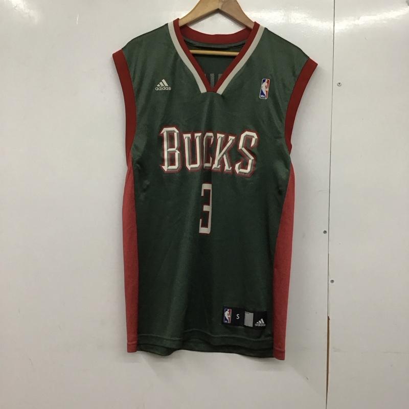 アディダス adidas タンクトップ タンクトップ タンクトップ ノースリーブカットソー Vネック スポーツウェア S ロゴ、文字 カーキ / カーキ /  メンズ USED 古着 中古 10142607