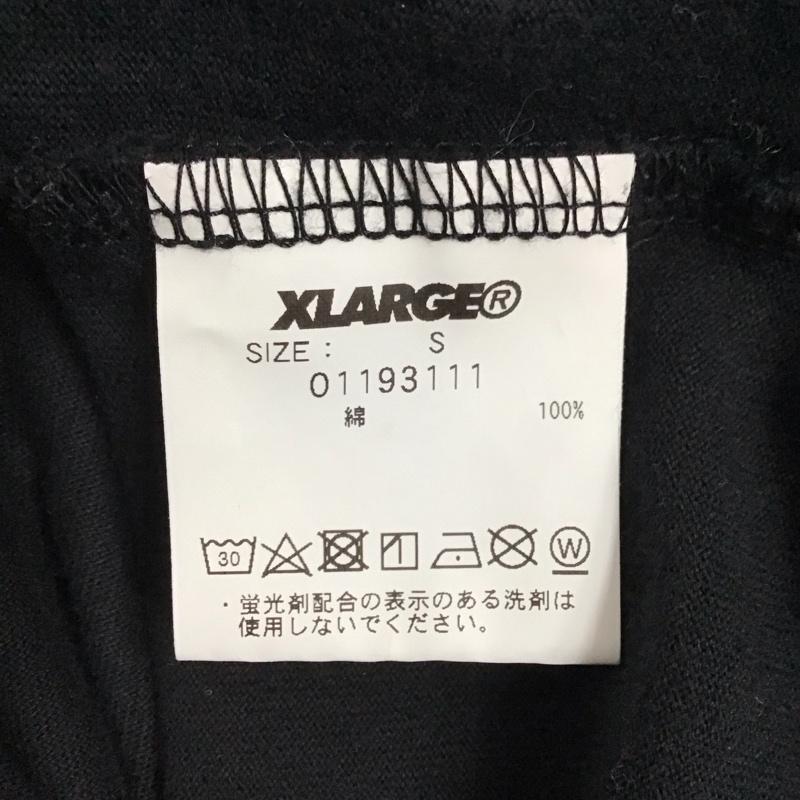 エクストララージ XLARGE カットソー 長袖 長袖カットソー クルーネックカットソー ロングスリーブカットソー プリントTシャツ S プリント 黒 / ブラック /  メンズ USED 古着 中古 10124792
