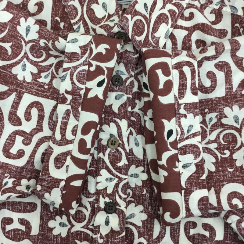 レインスプーナー reyn spooner シャツ、ブラウス 半袖 アロハシャツ　金タグ　ゴールドタグ XS 白 / ホワイト / X ボルドー / ボルドー / X 赤 / レッド /  メンズ USED 古着 中古 10130231