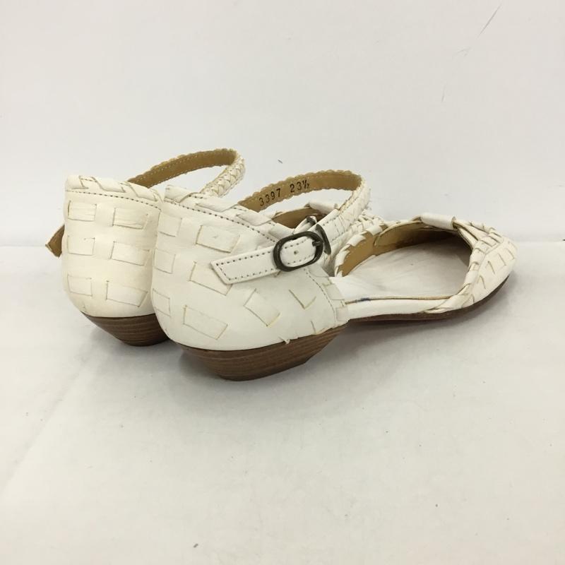 ツモリチサトウォーク tsumori chisato WALK パンプス パンプス 3397 メッシュ ストラップ 箱有 23.5 23.5cm 無地 白 / ホワイト /  レディース USED 古着 中古 10149248