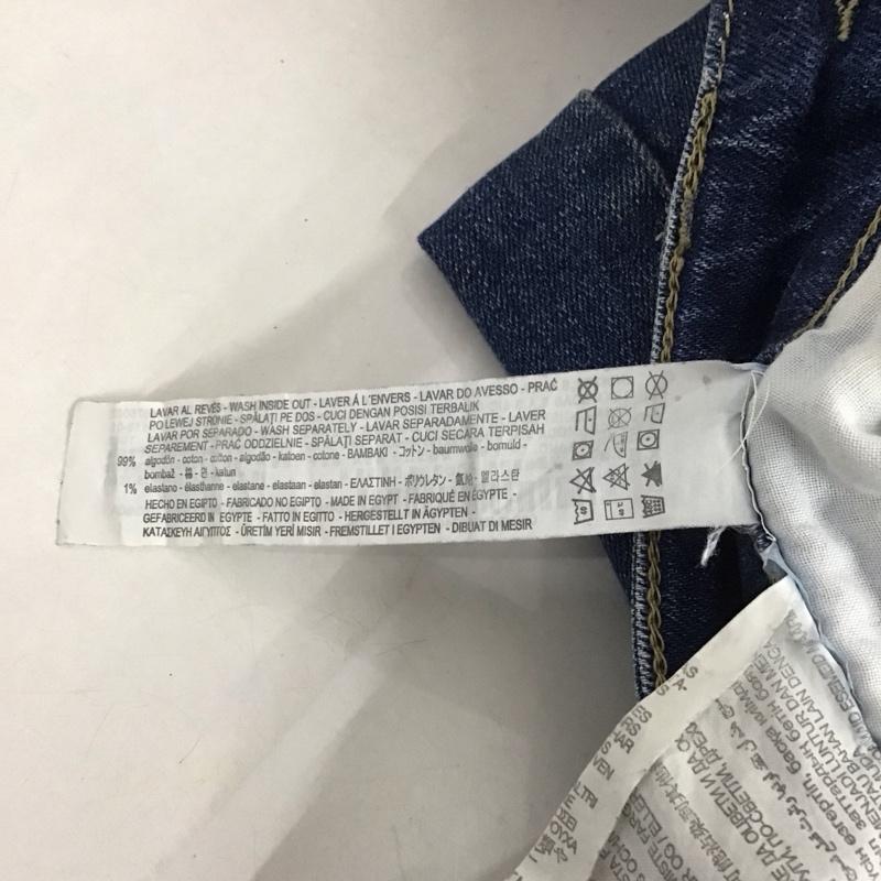 ザラメン ZARA MAN パンツ デニム、ジーンズ デニムパンツ スリムパンツ カジュアルパンツ ストレッチパンツ 40インチ ダメージ加工 インディゴ / インディゴ /  メンズ USED 古着 中古 10129510