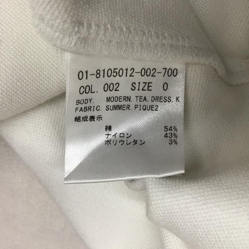 セオリー theory ワンピース ひざ丈スカート 01-8105012-002-700 ノースリーブ 0 無地 白 / ホワイト /  レディース USED 古着 中古 10116928