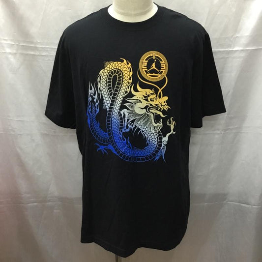 ジョーダンブランド JORDAN BRAND Tシャツ 半袖 半袖カットソー プリントTシャツ クルーネックカットソー スポーツウェア XL プリント 黒 / ブラック /  メンズ USED 古着 中古 10111311