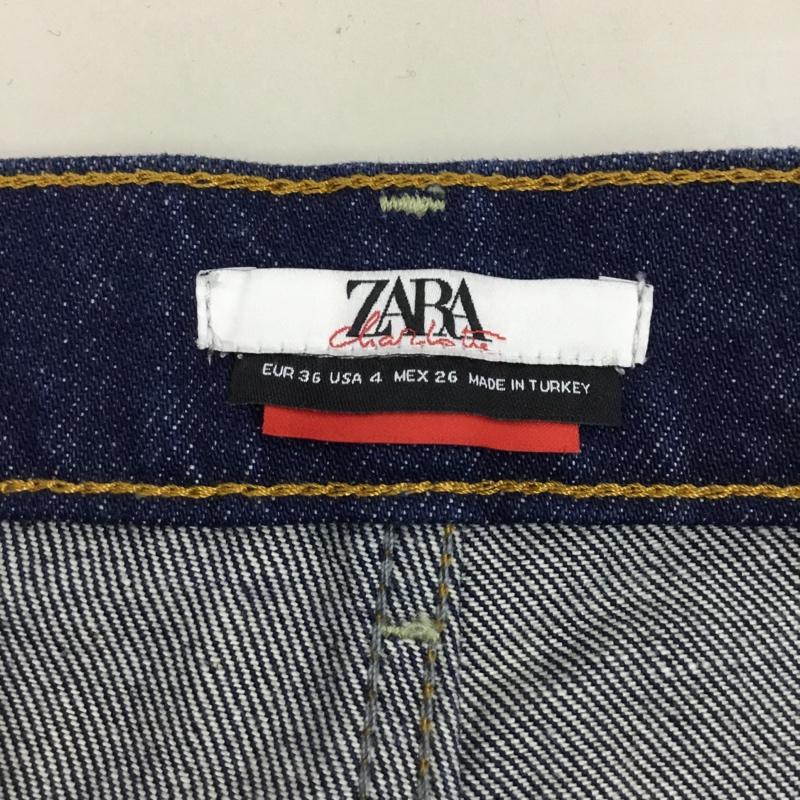 ザラ ZARA パンツ デニム、ジーンズ デニムパンツ ストレートパンツ ワイドパンツ カジュアルパンツ 36 無地 インディゴ / インディゴ /  メンズ USED 古着 中古 10112475