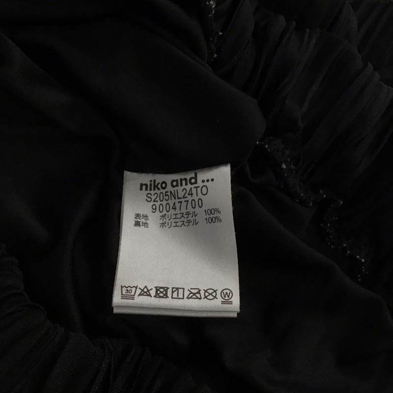 ニコアンド niko and... ボトムス ボトムス S205NL24TO プリーツパンツ イージーパンツ M 無地 黒 / ブラック /  レディース USED 古着 中古 10133549