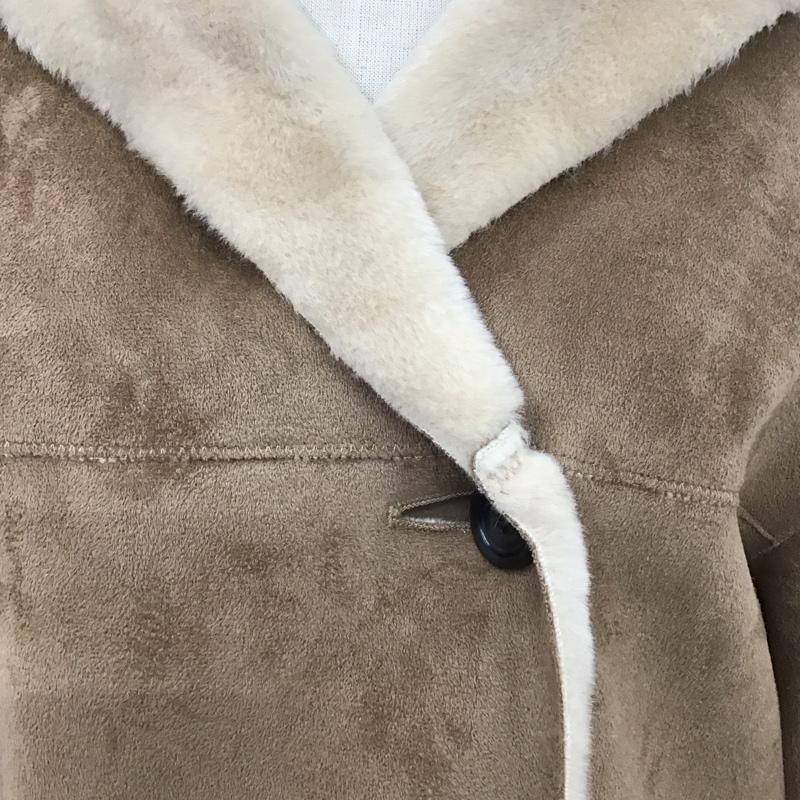 ロペ ROPE  コート コート一般 ロングコート フード付きジャケット アウター 36 無地 茶 / ブラウン /  レディース USED 古着 中古 10126087