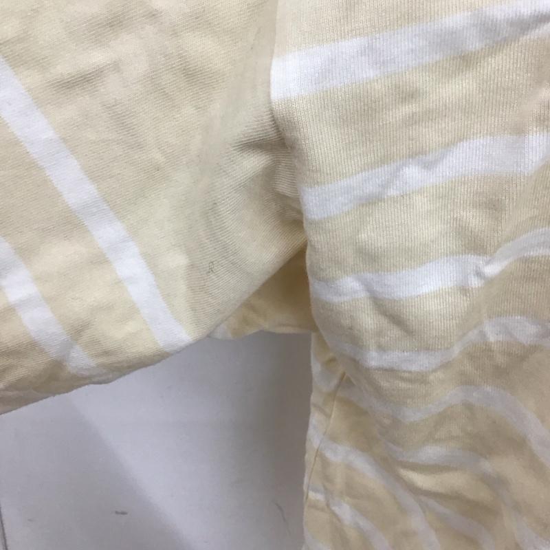 モンケメル MONT KEMMEL カットソー 長袖 長袖カットソー クルーネックカットソー ロングスリーブカットソー プリントTシャツ XL ボーダー柄 ベージュ / ベージュ /  メンズ USED 古着 中古 10114687