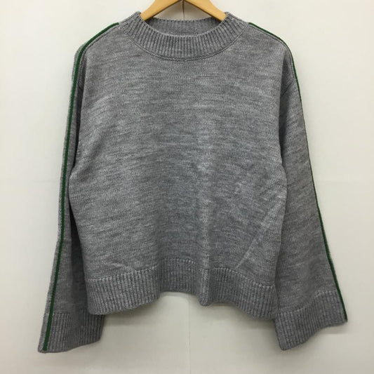 ニコアンド niko and... ニット、セーター 長袖 NKN46680AD M 無地 灰 / グレー /  レディース USED 古着 中古 10142214