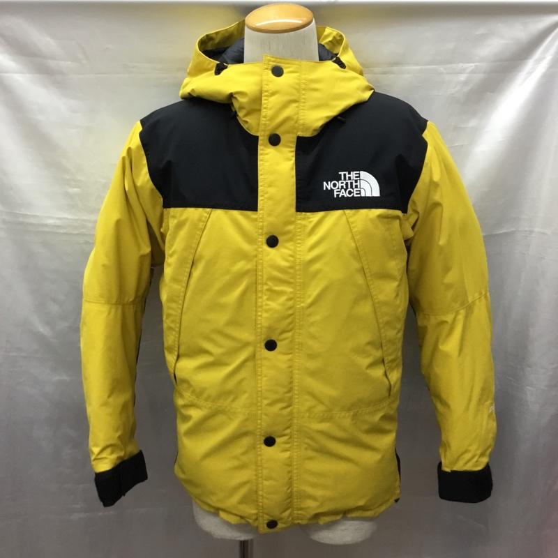 ザノースフェイス THE NORTH FACE ジャケット、上着 ジャケット、ブレザー ND91837 MOUNTAIN DOWN JACKET ダウン フェザー S ロゴ、文字 黄 / イエロー / X 黒 / ブラック /  メンズ USED 古着 中古 10118929
