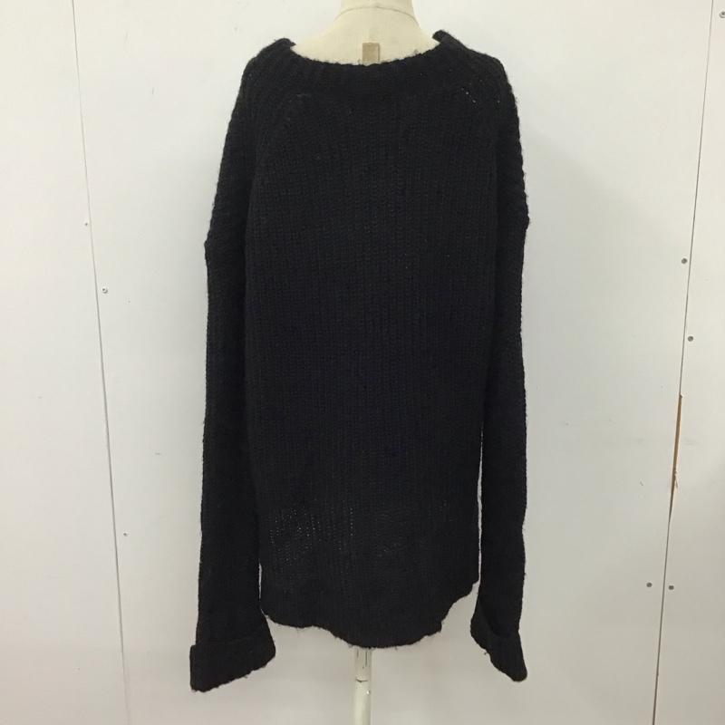 レリューム relume ニット、セーター 長袖 FREE 無地 黒 / ブラック /  レディース USED 古着 中古 10117872