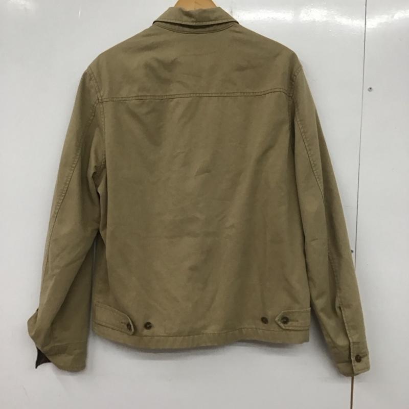 ポロラルフローレン POLO RALPH LAUREN ジャケット、上着 ジャケット、ブレザー ジップアップジャケット アウター 古着 S ロゴ、文字 ベージュ / ベージュ /  メンズ USED 古着 中古 10139707