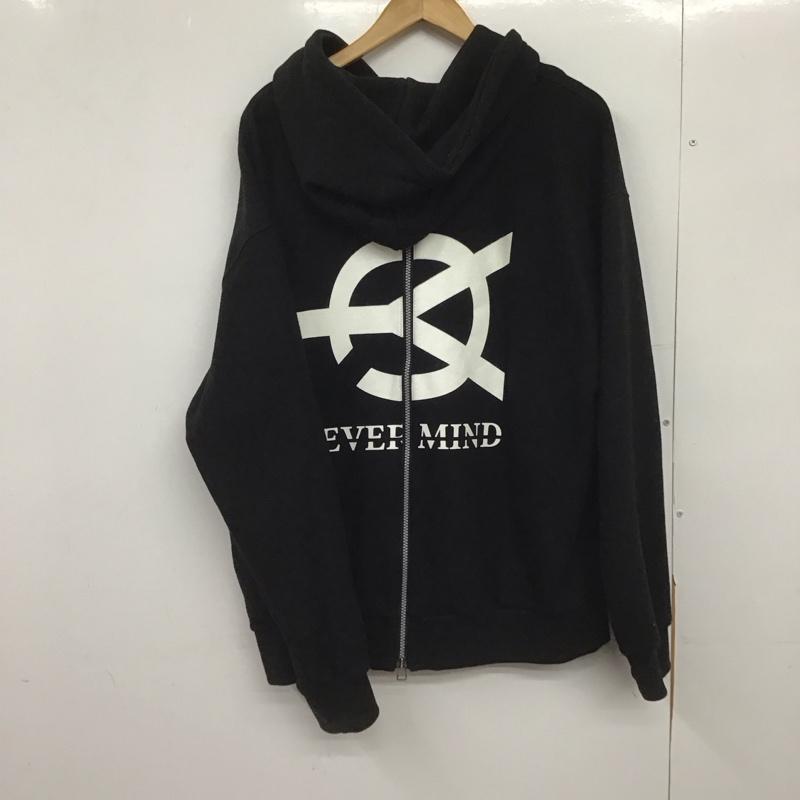 オーワイ OY パーカー 長袖 長袖パーカー プルオーバーパーカー スウェット ロゴ、文字 黒 / ブラック /  メンズ USED 古着 中古 10148589