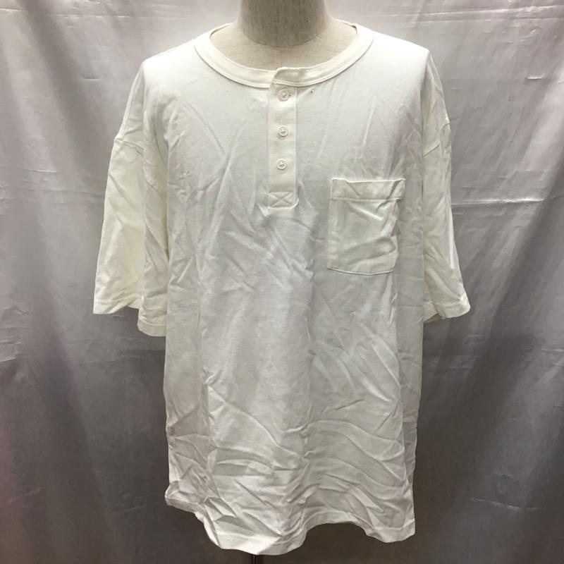 ギャップ GAP Tシャツ 半袖 ヘンリーネック L 無地 白 / ホワイト /  メンズ USED 古着 中古 10117054
