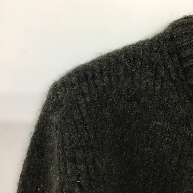 バーブァー Barbour ニット、セーター 長袖 長袖ニットカットソー クルーネック セーター 厚手 XL 無地 カーキ / カーキ /  メンズ USED 古着 中古 10141396