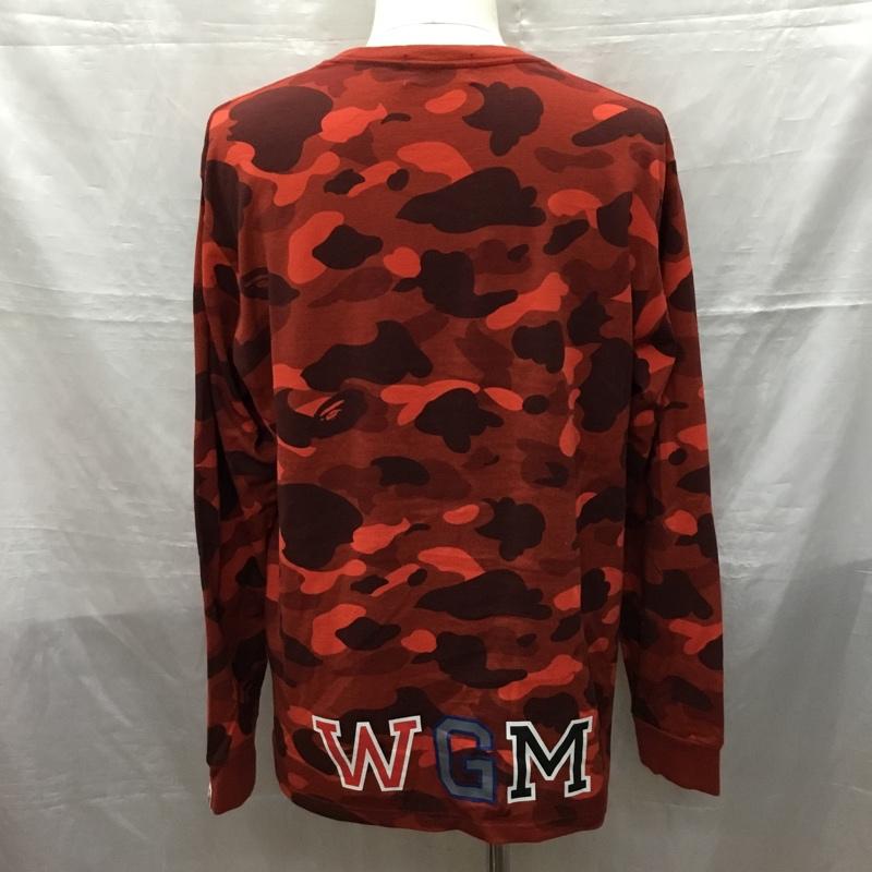 アベイシングエイプ A BATHING APE Tシャツ 長袖 001LTI301007M BUSY SHARK ロンT カモ柄 迷彩 L ワンポイント マルチカラー / マルチカラー /  メンズ USED 古着 中古 10121248