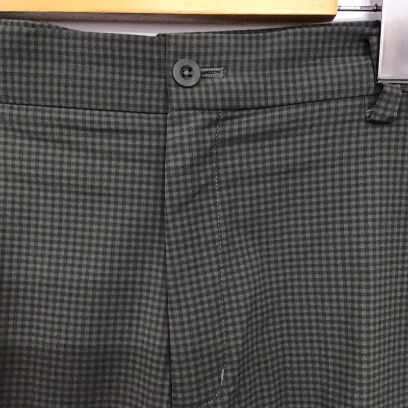 ナイキ NIKE パンツ スラックス スラックスパンツ ワイドパンツ センタータックパンツ golf XL チェック カーキ / カーキ /  メンズ USED 古着 中古 10149718