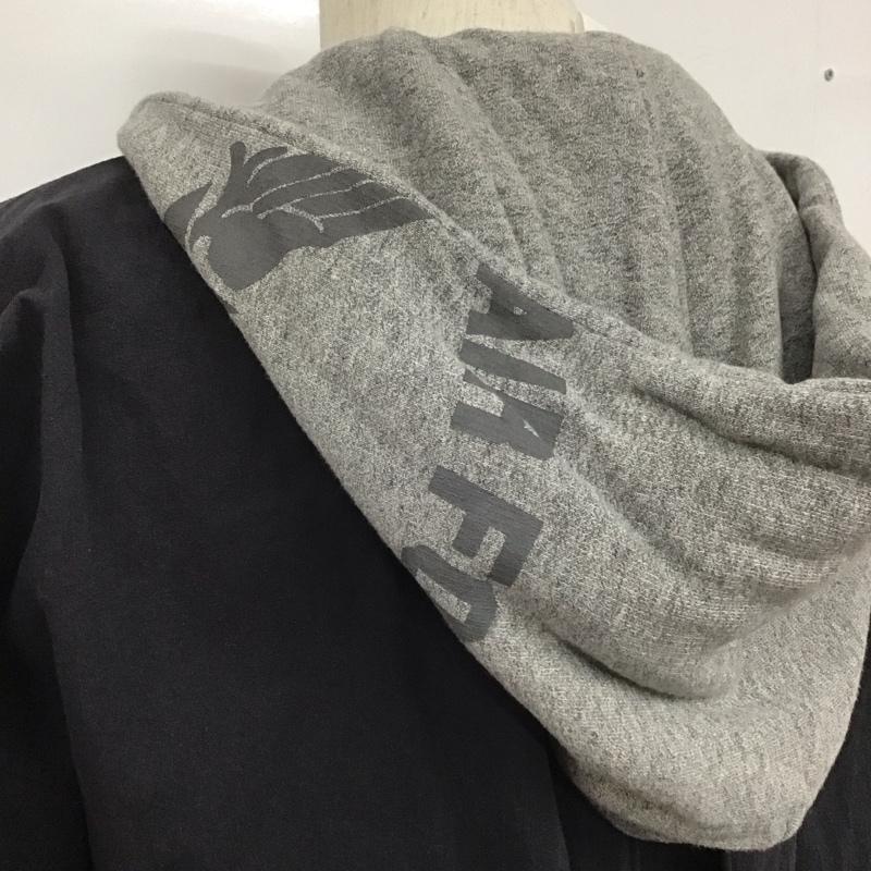 グラム glamb シャツ、ブラウス 七分袖 シャツジャケット フード付きシャツ 七分丈シャツ 3 無地 黒 / ブラック /  メンズ USED 古着 中古 10107498