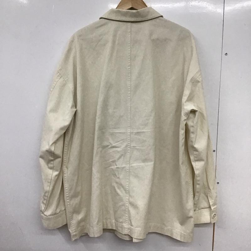 ニコアンド niko and... シャツ、ブラウス 長袖 長袖シャツ ロゴシャツ カラーシャツ L ロゴ、文字 白 / ホワイト /  メンズ USED 古着 中古 10133070