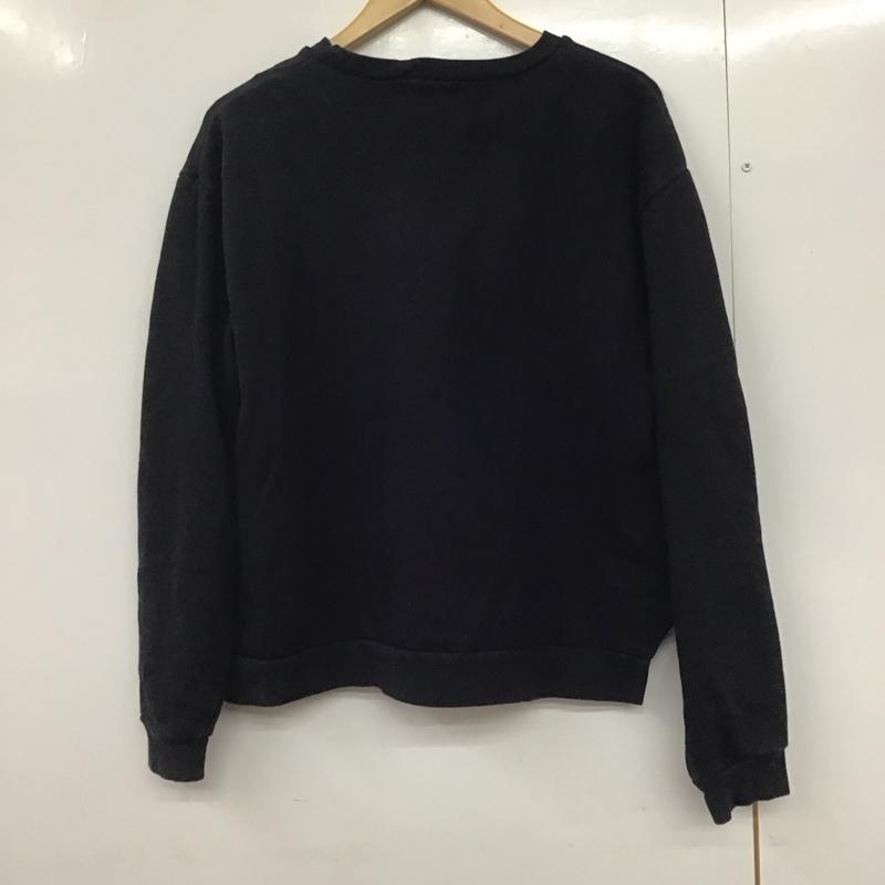 ミルクフェド MILKFED. トレーナー 長袖 長袖トレーナー スウェット クルーネック プルオーバー ONE SIZE ロゴ、文字 紺 / ネイビー /  レディース USED 古着 中古 10142649