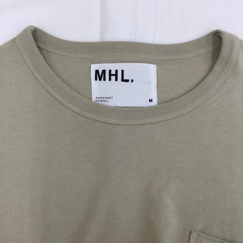 エムエイチエル MHL. Tシャツ 半袖 M ロゴ、文字 ベージュ / ベージュ /  レディース USED 古着 中古 10134149