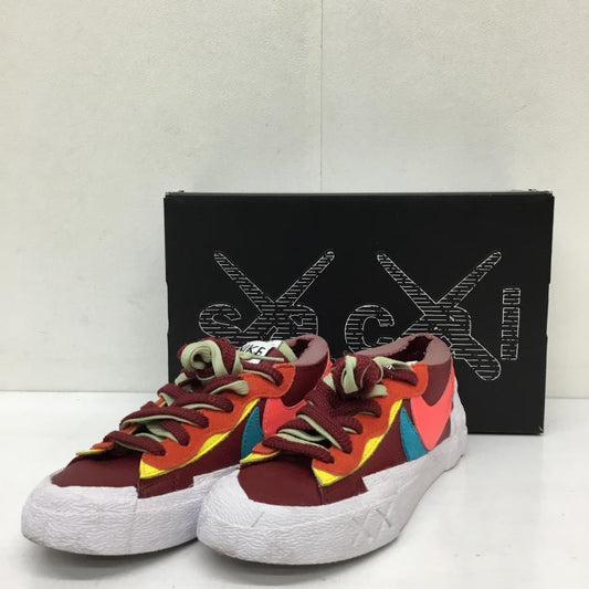 ナイキ NIKE スニーカー スニーカー DM7901-600 KAWS sacai Nike Blazer Low 23.0cm ロゴ、文字 ボルドー / ボルドー /  レディース USED 古着 中古 10133951