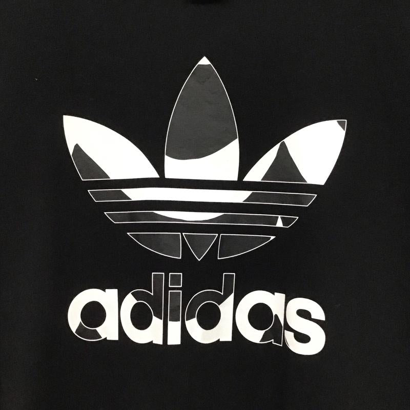 アディダス adidas ワンピース ミニスカート H20487 マリメッコ ブラック Tドレス ロングTシャツ ワンピース marimekko M ロゴ、文字 X プリント 黒 / ブラック /  レディース USED 古着 中古 10131671