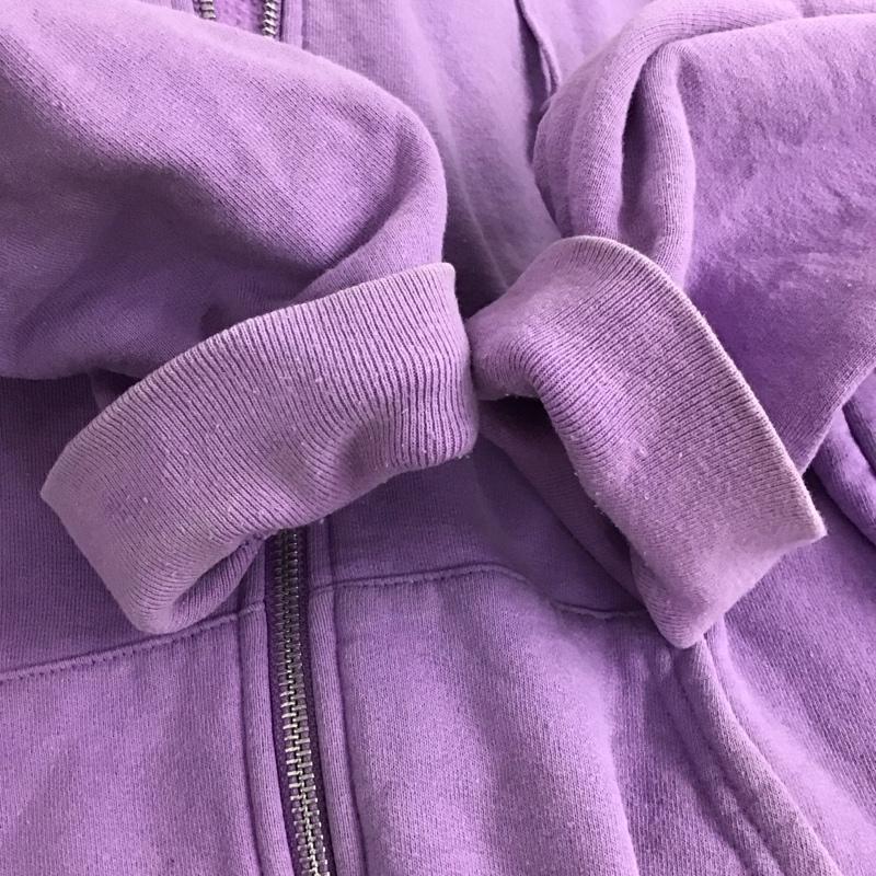 シュプリーム Supreme パーカー 長袖 18SS WorldFamousZipUpHoodedSweatshirt ジップアップパーカー M ロゴ、文字 紫 / パープル /  メンズ USED 古着 中古 10146656