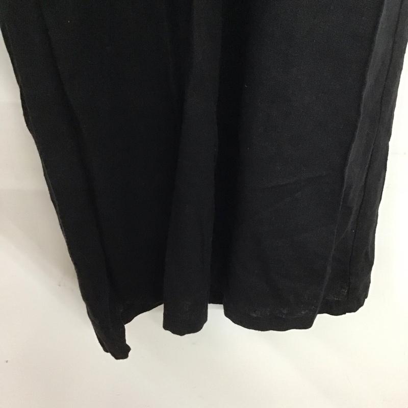 ニコアンド niko and... ボトムス ボトムス リネンパンツ L 無地 黒 / ブラック /  レディース USED 古着 中古 10133810