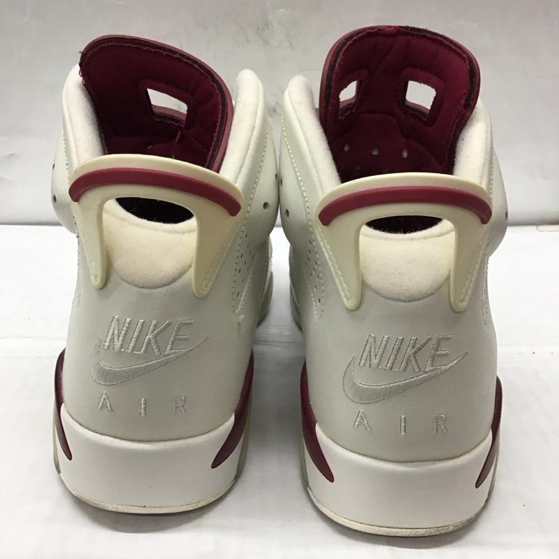 ナイキ NIKE スニーカー スニーカー 384664-116 AIR JORDAN 6 RETRO 27cm 27.0cm ロゴ、文字 白 / ホワイト / X えんじ / ワインレッド /  メンズ USED 古着 中古 10114254