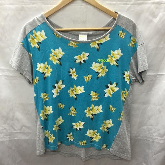 アディダス adidas Tシャツ 半袖 ap4704 フローラルソウガラTシャツ 半袖カットソー プリントTシャツ L 総柄 マルチカラー / マルチカラー /  レディース USED 古着 中古 10113305