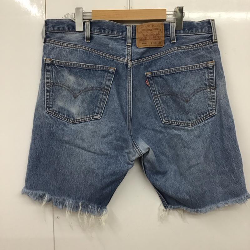 リーバイストラウスアンドコー Levi Strauss & co. パンツ デニム、ジーンズ ショートパンツ ハーフパンツ カジュアルパンツ デニムパンツ 40インチ 無地 インディゴ / インディゴ /  メンズ USED 古着 中古 10129646