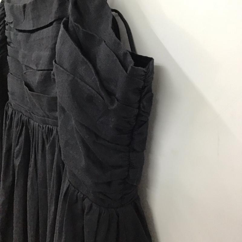 フリークスストア FREAK S STORE ワンピース ロングスカート ロングワンピース ノースリーブワンピース フレアスカート FREE 無地 黒 / ブラック /  レディース USED 古着 中古 10149341