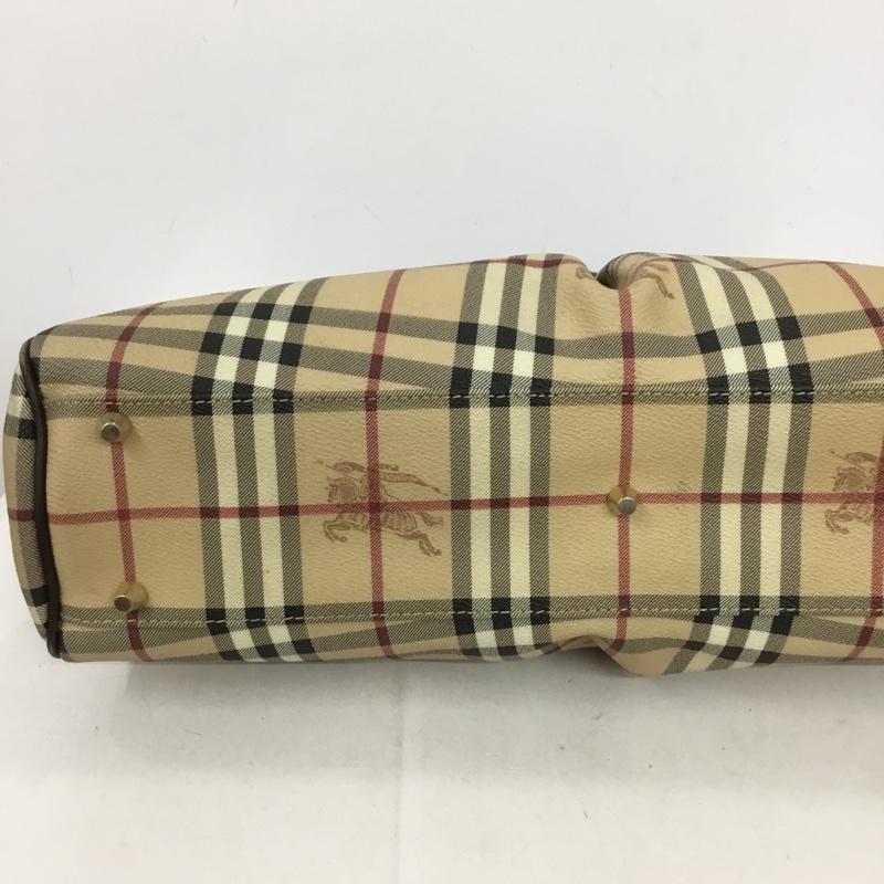 バーバリー BURBERRY トートバッグ トートバッグ ノバチェック ハンドバッグ チェック ベージュ / ベージュ / X ダークブラウン / ダークブラウン /  レディース USED 古着 中古 10133545