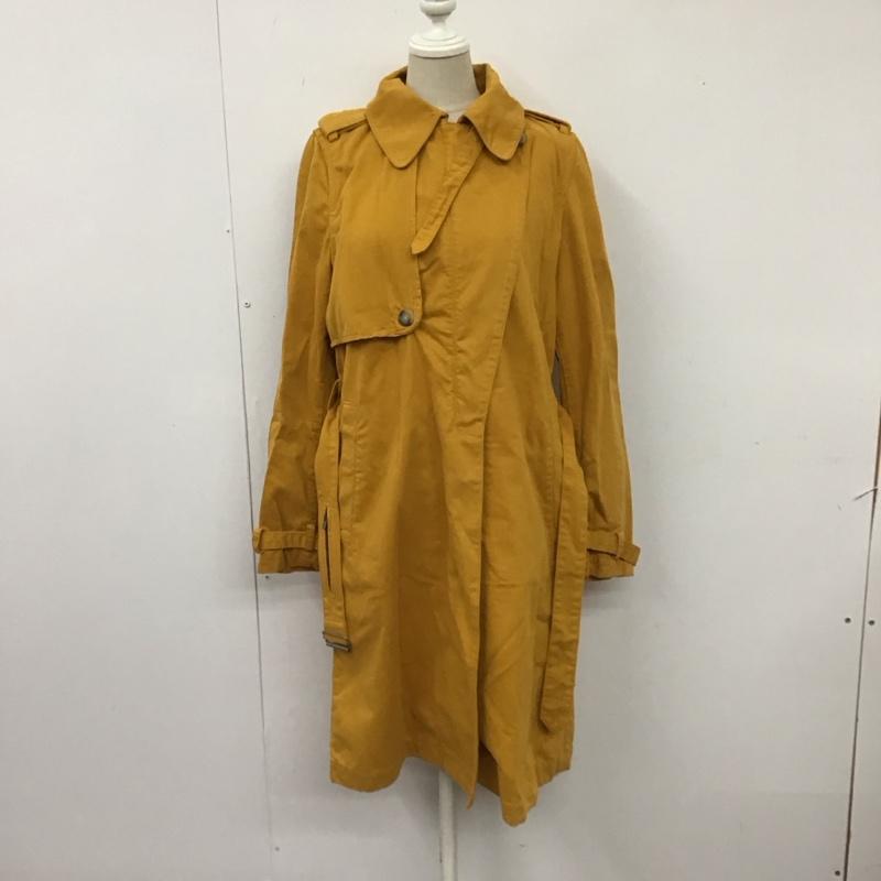 ディーゼル DIESEL コート トレンチコート コットン XXS 無地 マスタード / マスタード /  レディース USED 古着 中古 10115276