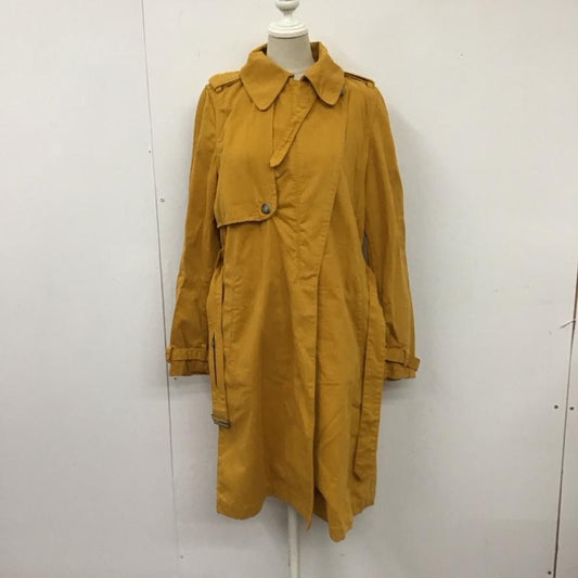 ディーゼル DIESEL コート トレンチコート コットン XXS 無地 マスタード / マスタード /  レディース USED 古着 中古 10115276