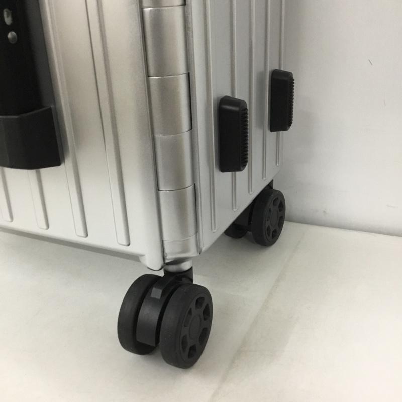 アンドフラット &.FLAT スーツケース、トランク スーツケース、トランク FL14-4-00001 折りたたみ ハードキャリーバッグ キャリーケース 箱有 ロゴ、文字 銀 / シルバー /  メンズ USED 古着 中古 10137518