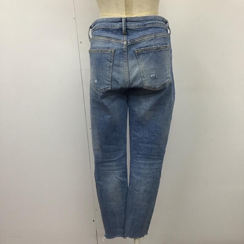 ザラウーマン ZARA WOMAN パンツ デニム、ジーンズ デニムパンツ スリムパンツ ストレッチパンツ ジーンズ 36 無地 インディゴ / インディゴ /  レディース USED 古着 中古 10117861