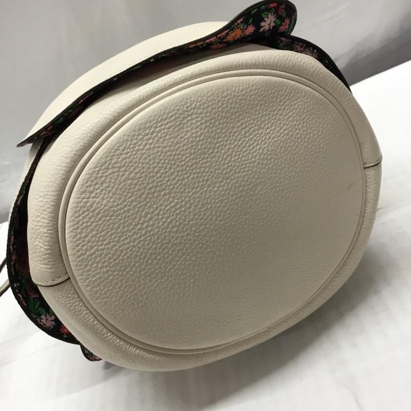 コーチ COACH ショルダーバッグ ショルダーバッグ F57543 巾着 ロゴ、文字 アイボリー / アイボリー /  レディース USED 古着 中古 10122293