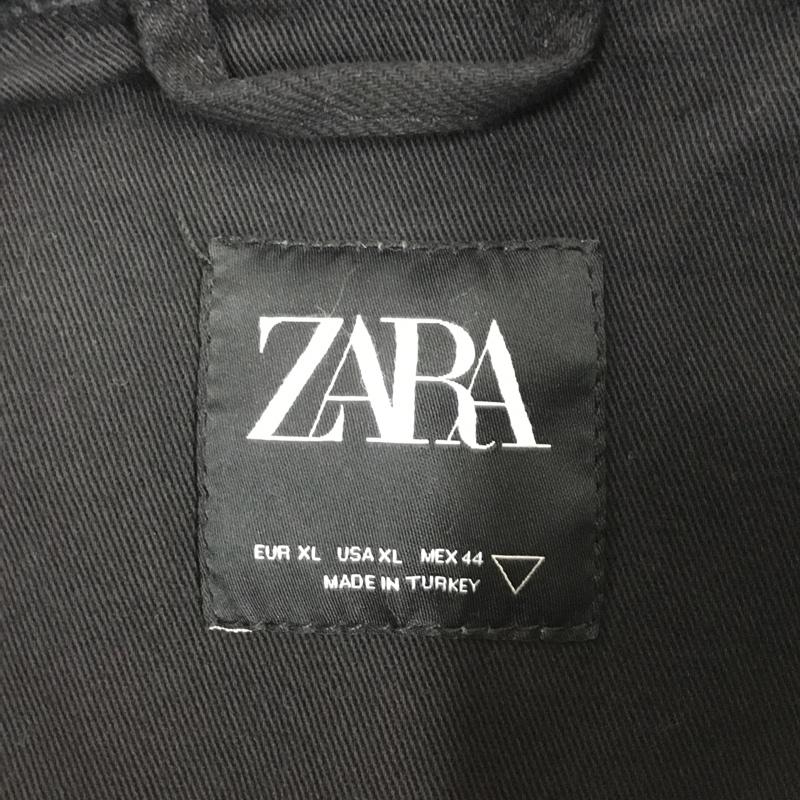 ザラ ZARA ジャケット、上着 ジャケット、ブレザー 1466 312 800 襟コーデュロイ プリント XL ロゴ、文字 黒 / ブラック /  メンズ USED 古着 中古 10109641