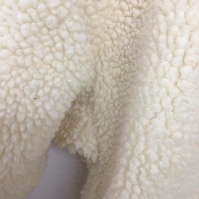 ミルクフェド MILKFED. ジャケット、上着 ジャケット、ブレザー 103203021005 BACK LOGO BOA ZIP UP V-NECK JACKET ボアジャケット ONE SIZE ロゴ、文字 アイボリー / アイボリー /  レディース USED 古着 中古 10147744