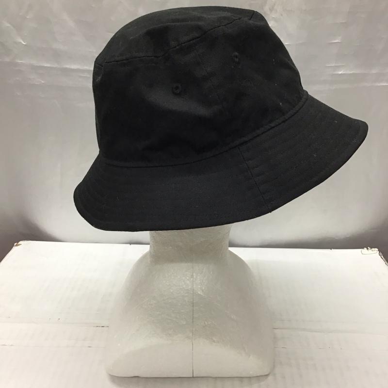 ニューエラ NEW ERA 帽子 ハット バケットハット ロゴ、文字 黒 / ブラック /  メンズ USED 古着 中古 10115064