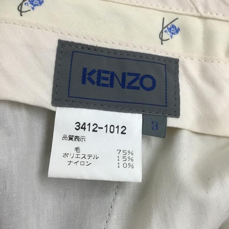 ケンゾー KENZO セットアップ セットアップ セットアップ ダブルジャケット センタータックパンツ 2点セット 3 無地 紫 / パープル /  メンズ USED 古着 中古 10106271