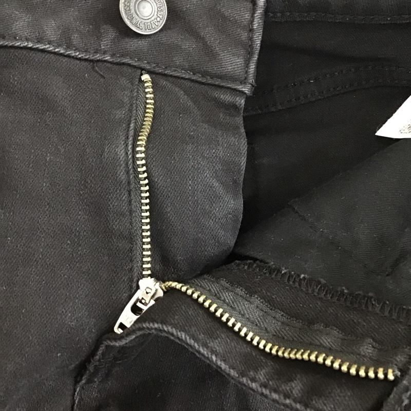 マウジー MOUSSY パンツ デニム、ジーンズ 250gss12-003j アパーフェクトデニムエアー3 タイトパンツ ストレッチパンツ XS 無地 黒 / ブラック /  レディース USED 古着 中古 10119477